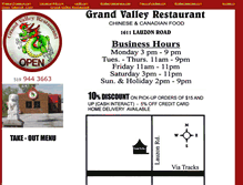 Tablet Screenshot of grandvalleyrestaurant.doestakeout.com